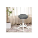 Rolling Bar Stool Pu Leather Fabric Gas Lift Lever