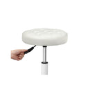 Rolling Bar Stool Pu Leather Fabric Gas Lift Lever