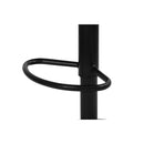Rolling Bar Stool L Type Hexagon Pu Leather