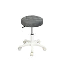 Rolling Bar Stool Pu Leather Fabric Gas Lift Lever