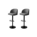 Rolling Bar Stool L Type Hexagon Pu Leather