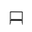 Side Table Sofa End Table Open Black