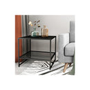 Side Table Sofa End Table Open Black