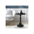 Side Table Vintage End Round Black