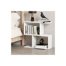 Slim 2 Tier Narrow Side Table Bedside Nightstand