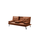 Sofa Bed Adjustable Recliner Brown