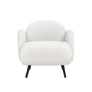 Sofa Chair Fleece Upholstered Single White