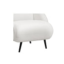 Sofa Chair Fleece Upholstered Single White