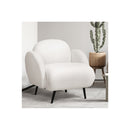 Sofa Chair Fleece Upholstered Single White
