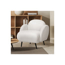 Sofa Chair Fleece Upholstered Single White
