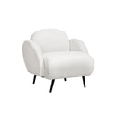 Sofa Chair Fleece Upholstered Single White