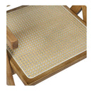 2X Dining Chair Solid Wood Rattan Natural