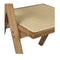 2X Dining Chair Solid Wood Rattan Natural