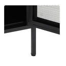 Storage Cabinet Steel Kitchen Black