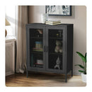 Storage Cabinet Steel Kitchen Black