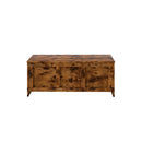 Storage Bench Rustic Wooden Storage Cabinet