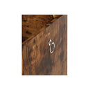 Storage Bench Rustic Wooden Storage Cabinet