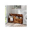Storage Bench Rustic Wooden Storage Cabinet