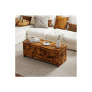 Storage Bench Rustic Wooden Storage Cabinet