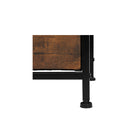 Storage Cabinet Tower Chest Brown Fold