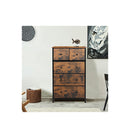 Storage Cabinet Tower Chest Brown Fold