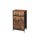 Storage Cabinet Tower Chest Brown Fold