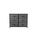 Storage Cabinet Tower Chest Dark Grey