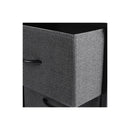 Storage Cabinet Tower Chest Dark Grey