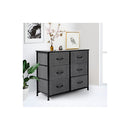 Storage Cabinet Tower Chest Dark Grey