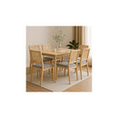 6X Cane Dining Chair Rattan Armless Seat