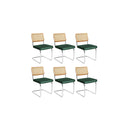 6X Pe Rattan Chair Dining Chairs