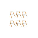 Dining Chairs Foldable Pu Beige