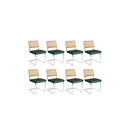 8X Pe Rattan Chair Dining Chairs
