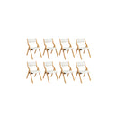 Dining Chairs Foldable Pu Beige