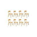 8X Dining Chairs Wooden Kitchen Chair