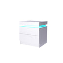 Bedside Tables Rgb Led 2 Drawers
