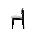 Dining Chair Wood Rattan Armless X6