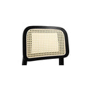 Dining Chair Wood Rattan Armless X6