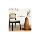 Dining Chair Wood Rattan Armless X6
