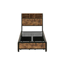 Bed Frame Industrial Storage Led Charging