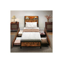 Bed Frame Industrial Storage Led Charging
