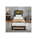 Bed Frame With Storage Headboard Rgb Led