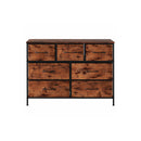 Storage Cabinet Tower Chest Brown Fold