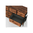 Storage Cabinet Tower Chest Brown Fold