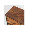 Storage Cabinet Tower Chest Brown Fold