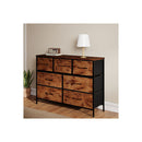 Storage Cabinet Tower Chest Brown Fold