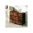 Storage Cabinet Tower Chest Brown Fold