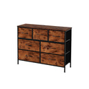 Storage Cabinet Tower Chest Brown Fold