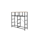 Storage Cabinet Tower Chest Brown Fold