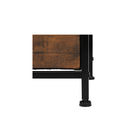 Storage Cabinet Tower Chest Brown Fold